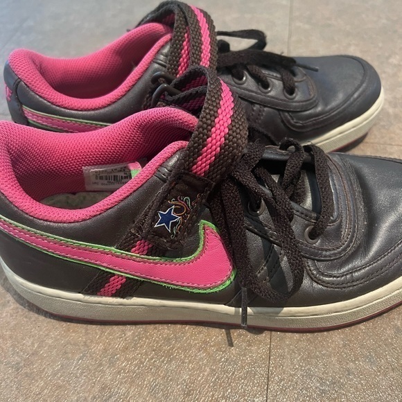 Nike Vandal Low - Leather Brown/ Fuchsia sz 9 women’s - Picture 7 of 7